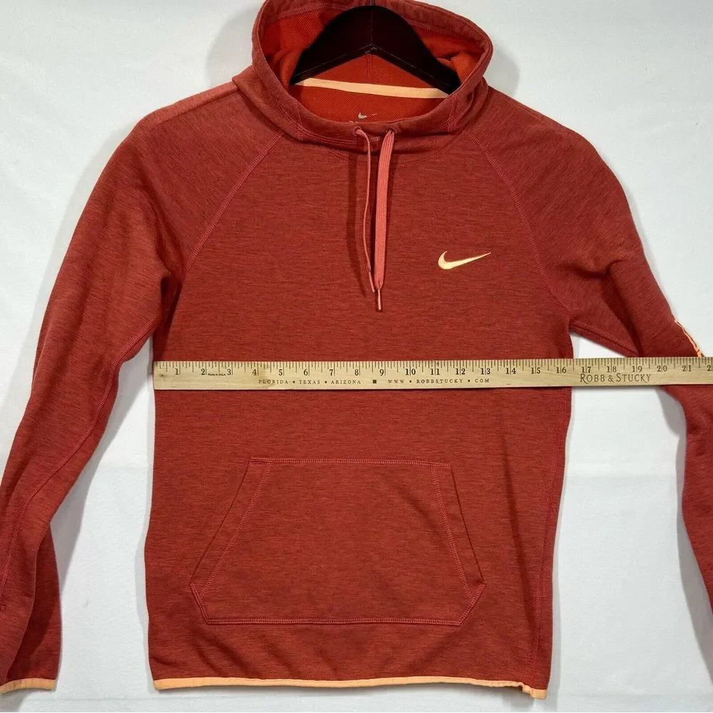 Nike Dri-Fit Women's Running Hoodie‎ Orange Winter Sz XS